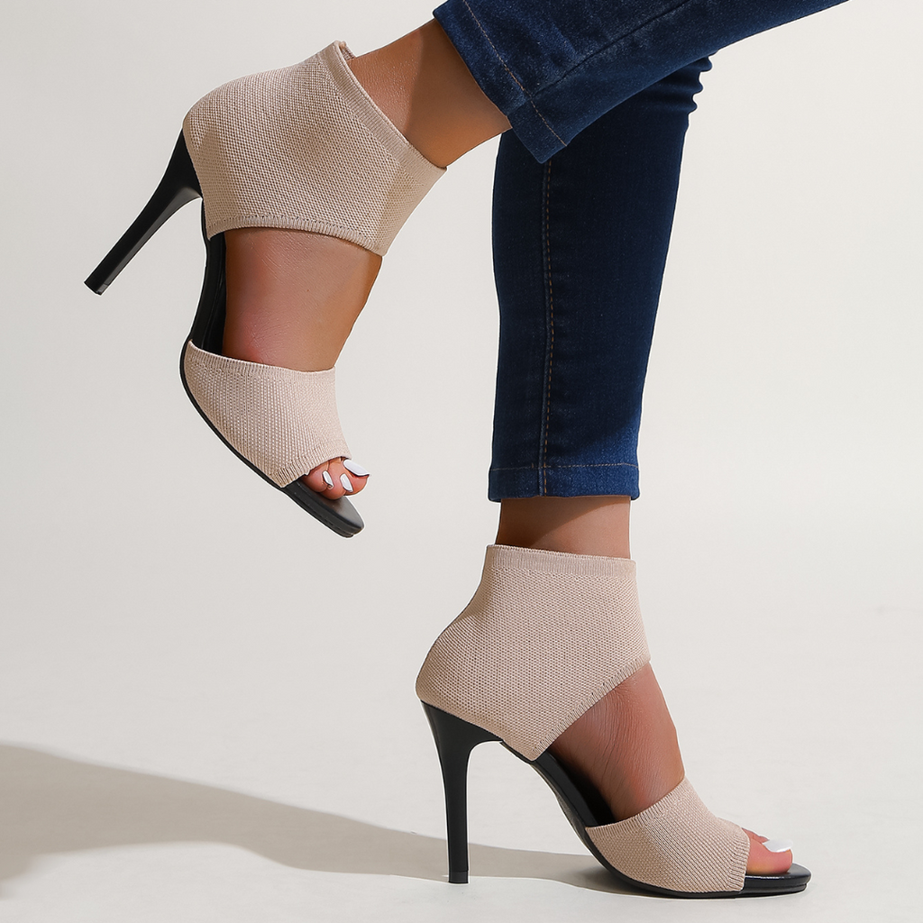 Savannah – Stretch Knit High Heel Sandals