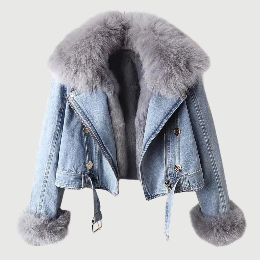 Aurelia – Faux Fur Lined Denim Jacket
